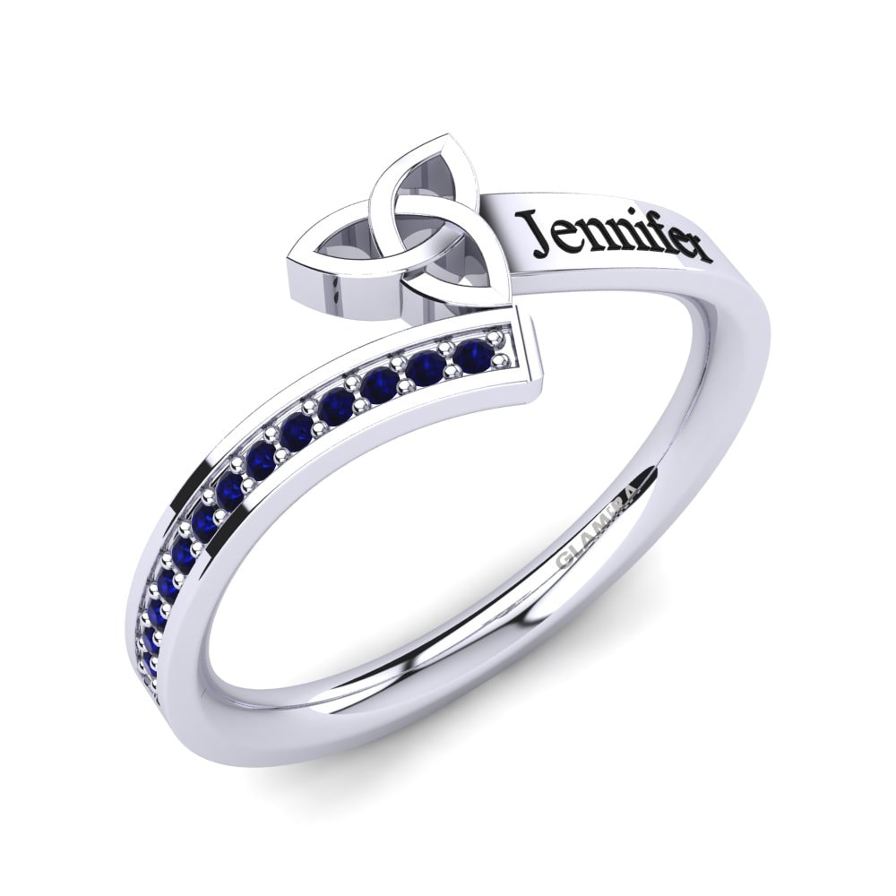 Donker Blauwe Zirkoon Ringen Janthina