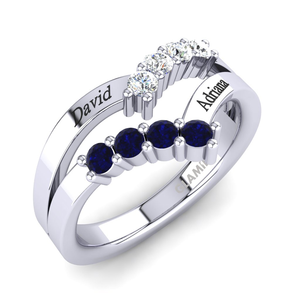 Donker Blauwe Zirkoon Ringen Tonyetta