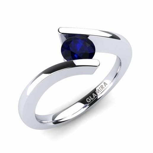 Ring Storm 585 White Gold & Sapphire