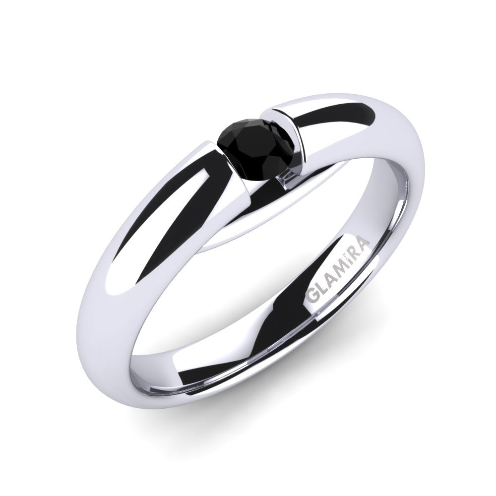 Forlovelsesring Ursula Sort Onyx