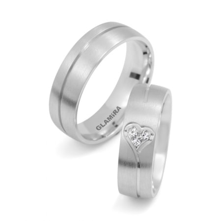 Silver Design Promise Rings Eternal Heart 925 Silver 3x Zirconia