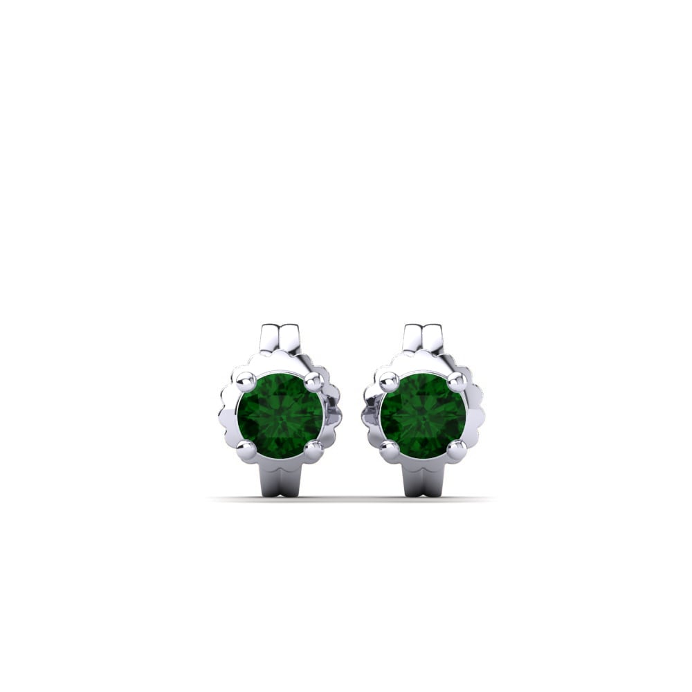 Groene Zirkoon Dames Oorbellen Vedra