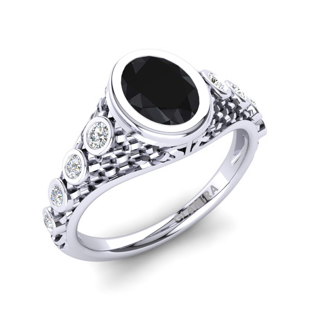 Black Onyx Engagement Ring Sekaya