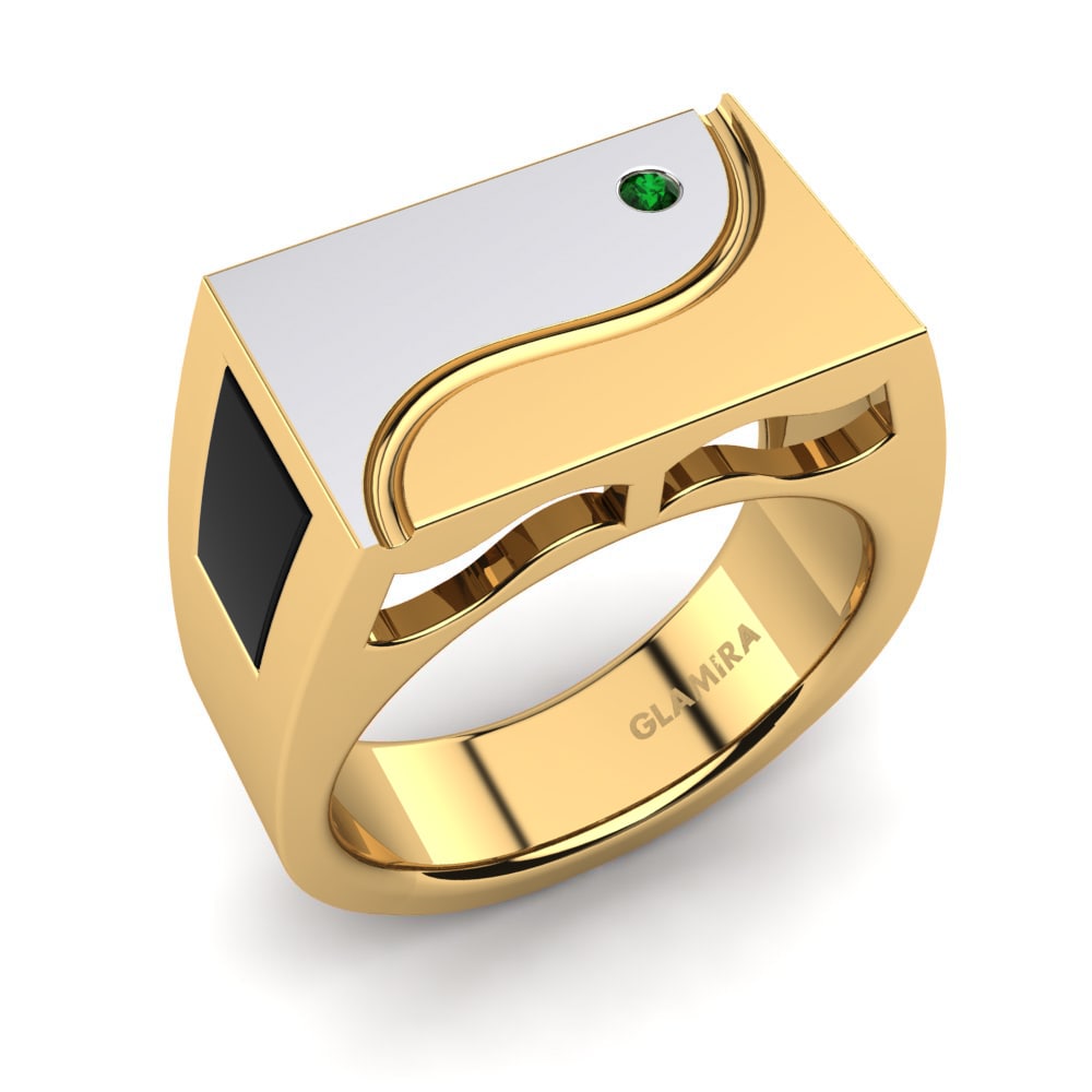 Mannens ring Senon smaragd