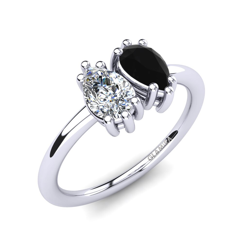 Onyx Noir Bague de fiançailles Shedricka