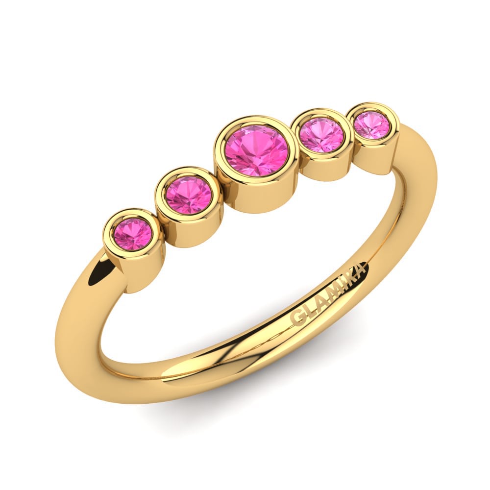 Pink Tourmaline Engagement Ring Solis