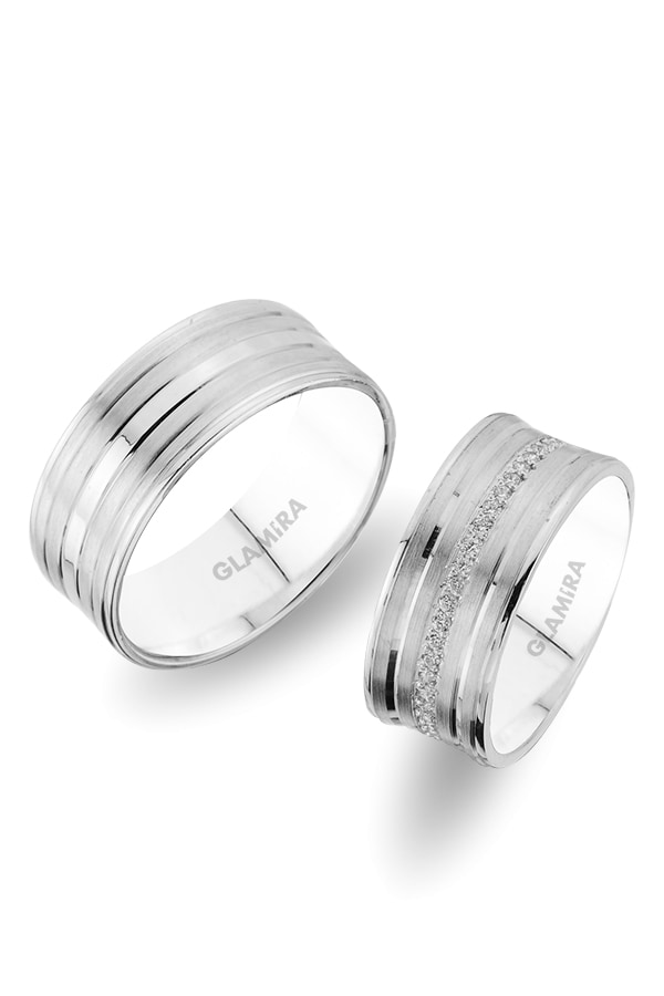 Oro Bianco 375 Fede nuziale Sense Spirit