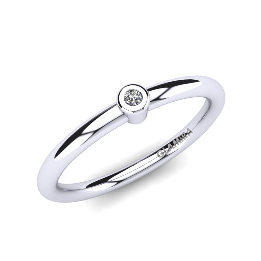 Knuckle Rings Theora 585 White Gold Diamond