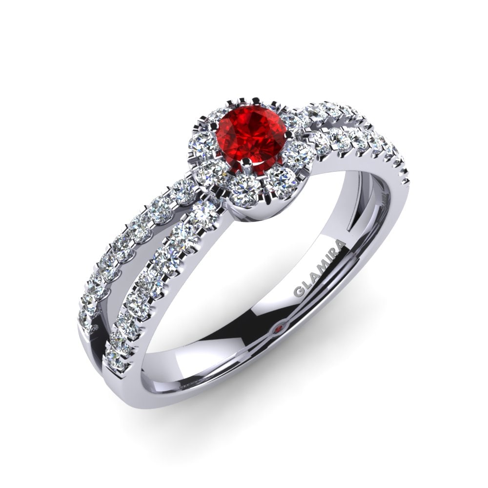 Ruby Engagement Ring Victoria
