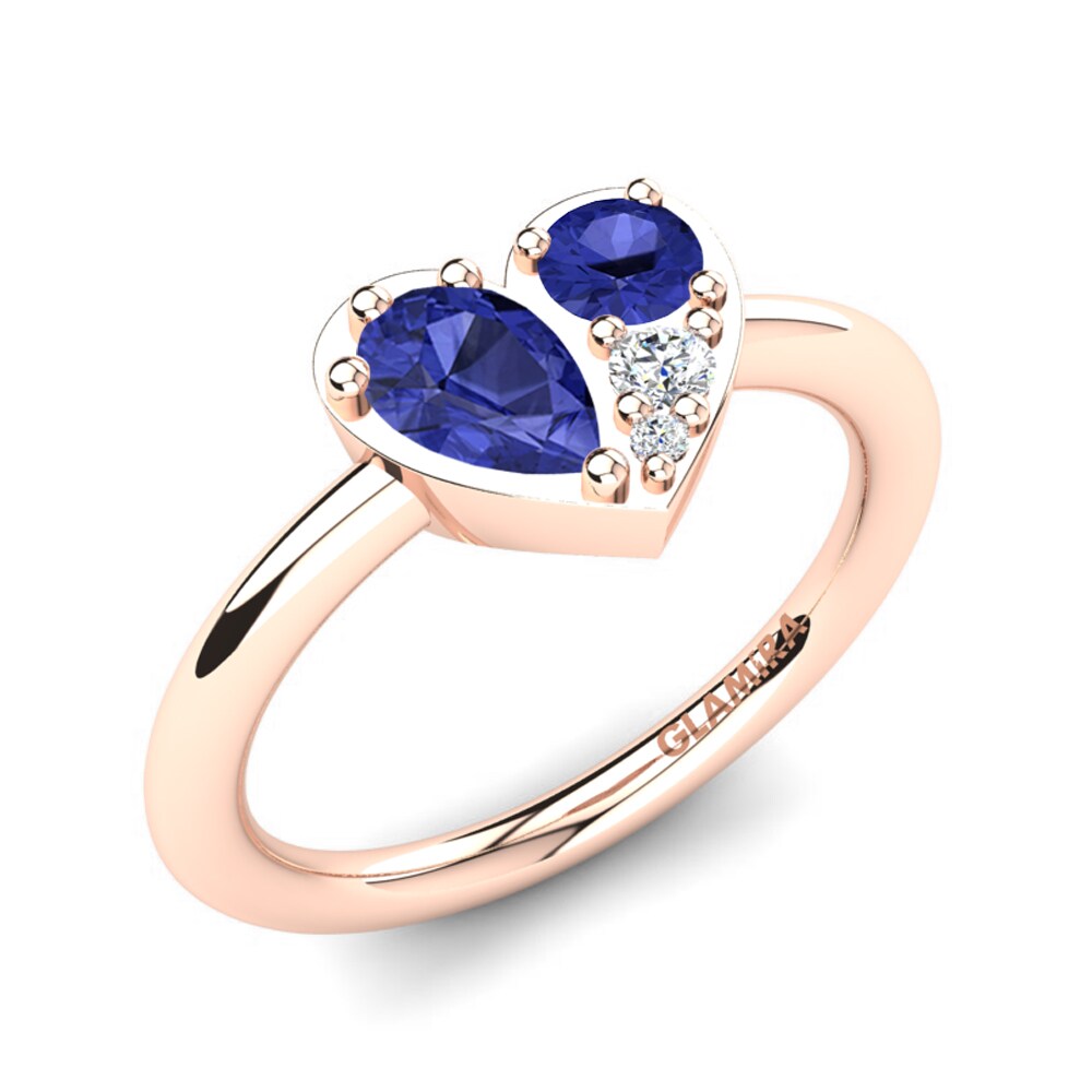 14ct Rose Gold Tanzanite Ring Vitalba