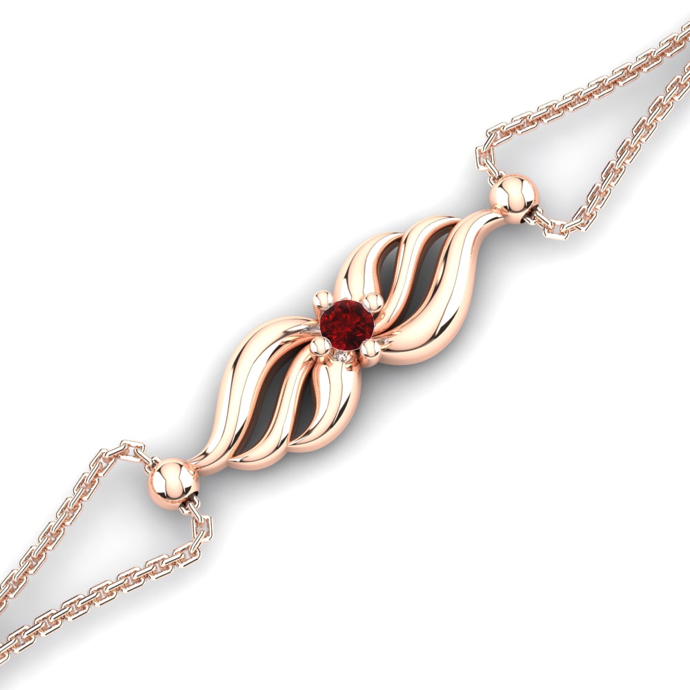14ct Rose Gold Women's Bracelet Cedar