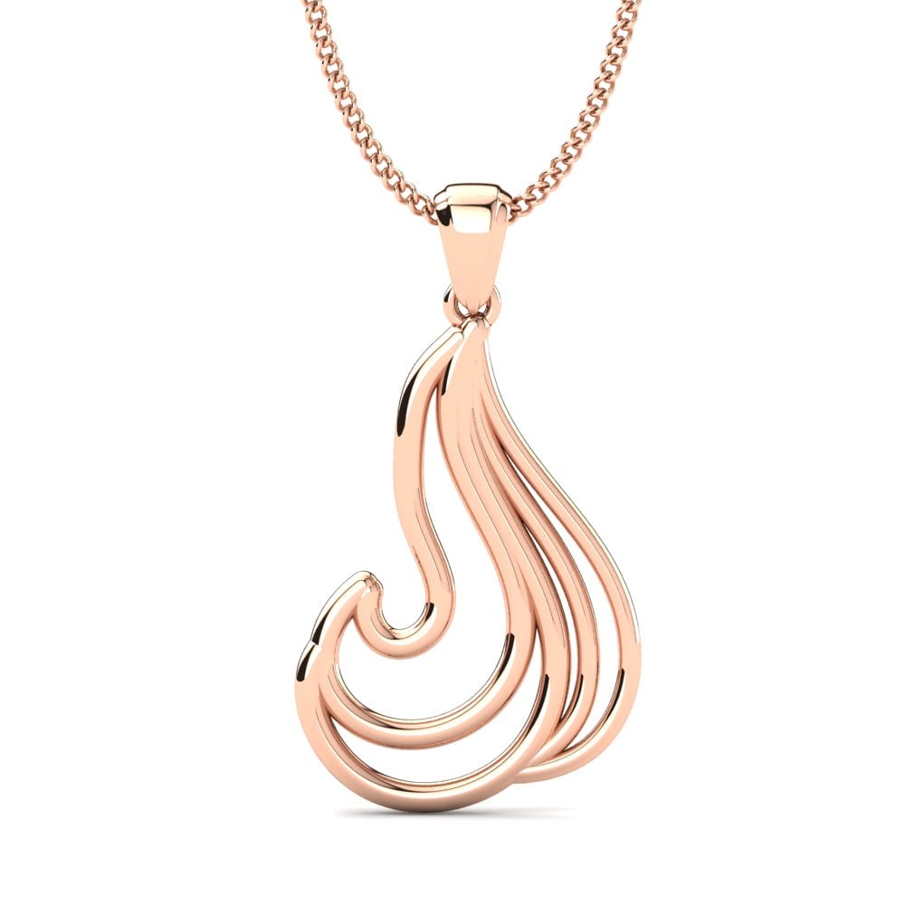 9k Rose Gold Tassel Pendant Amfitrit