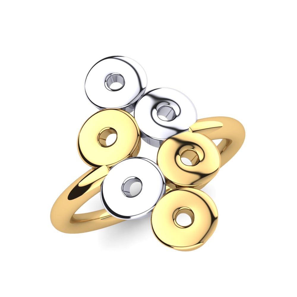 14ct Yellow & White Gold Ring Miamore