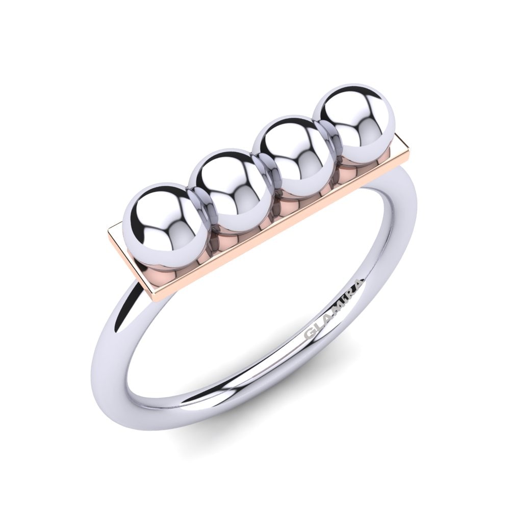 18k White & Rose Gold Ring Jarette