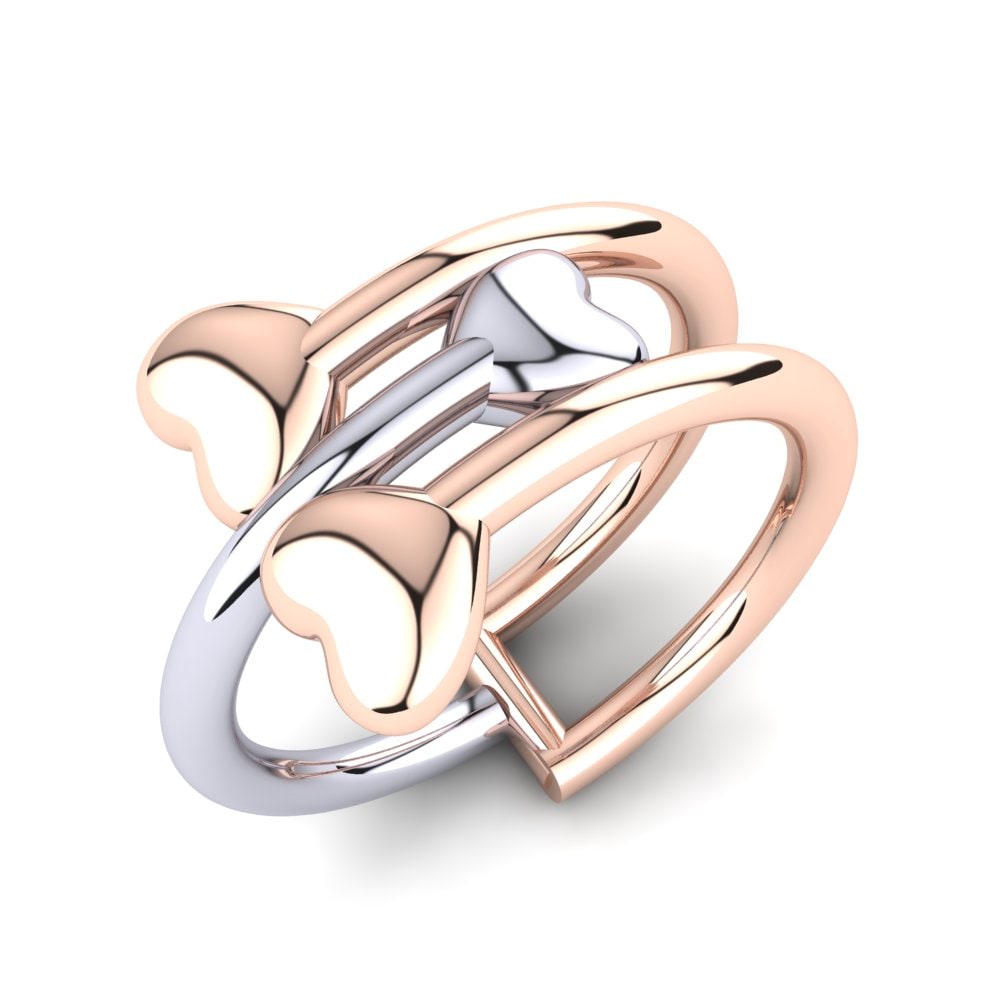 18k Rose & White Gold Ring Jarvinia