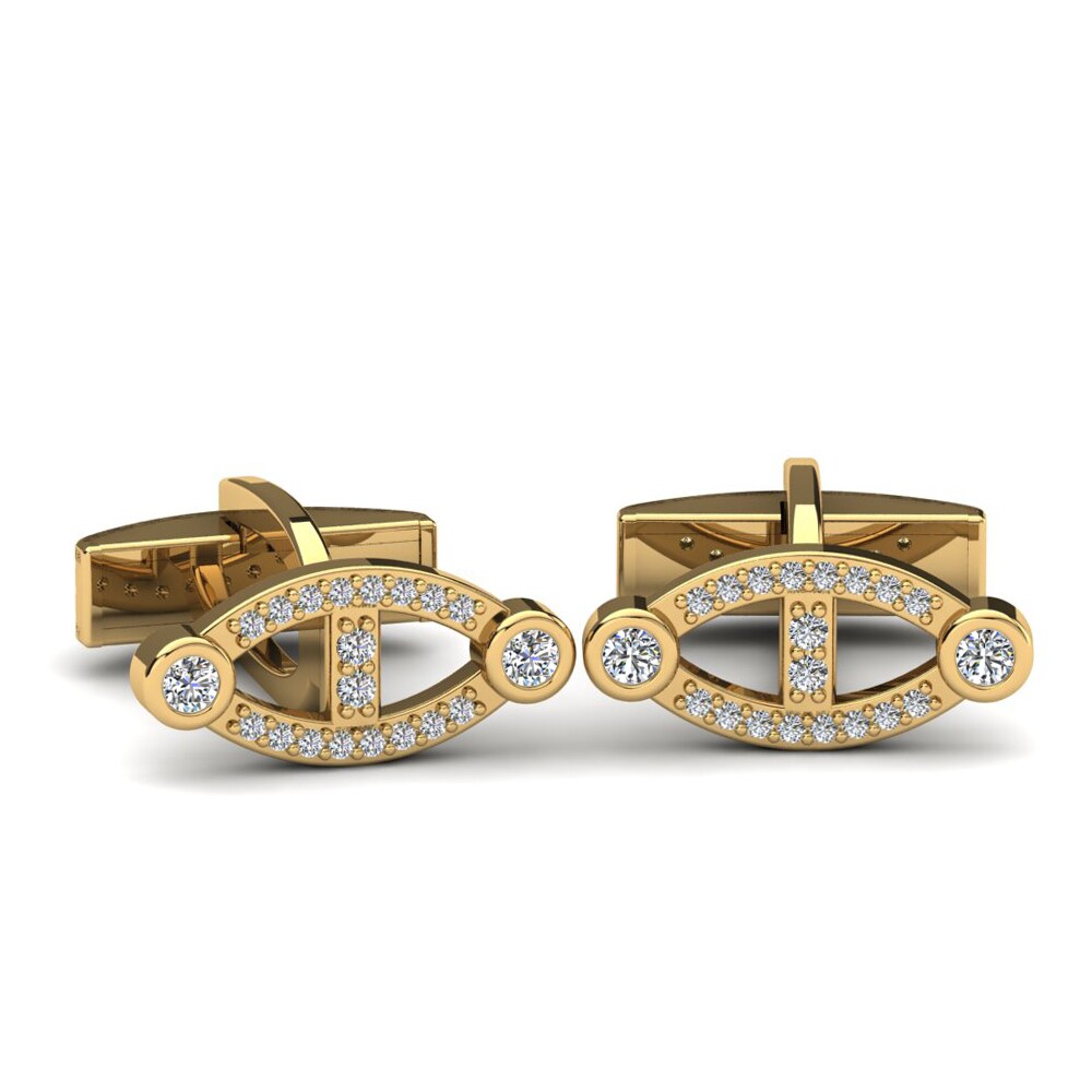 White sapphire Cufflink Zackarias