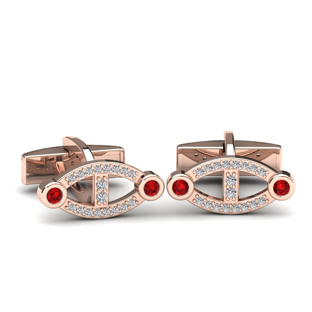 18K Rood Goud Manchetknoop Zackarias