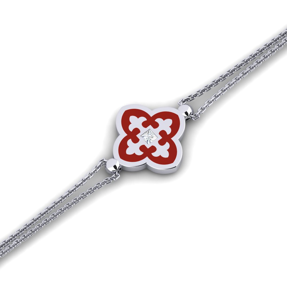 White Silver Women's Bracelet Abatio