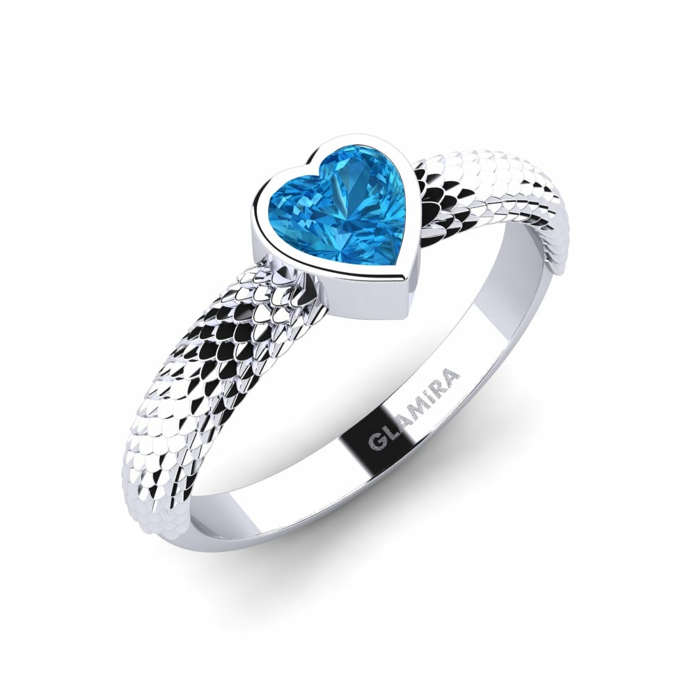 Anillo de Mujer Abbacy Topacio azul