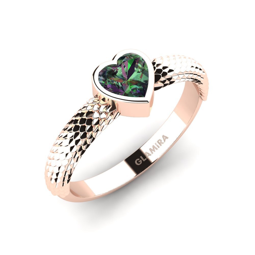 Rotgold 750 Mystic Topas Damenring Abbacy