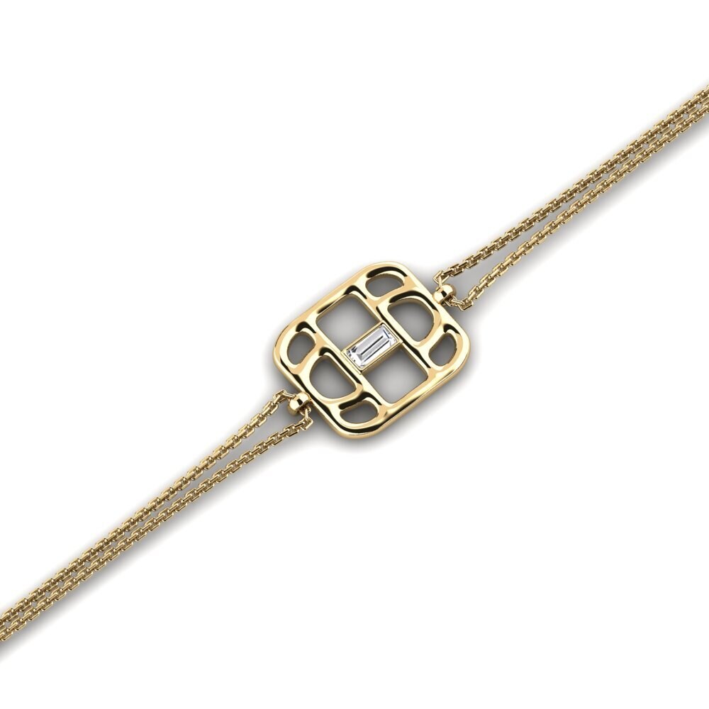 Baguette Diamond Women's Bracelet Abberoyko