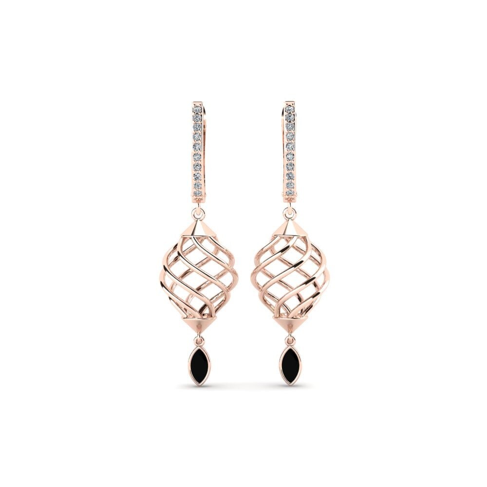 Marquise Black Onyx Women's Earring Abbey