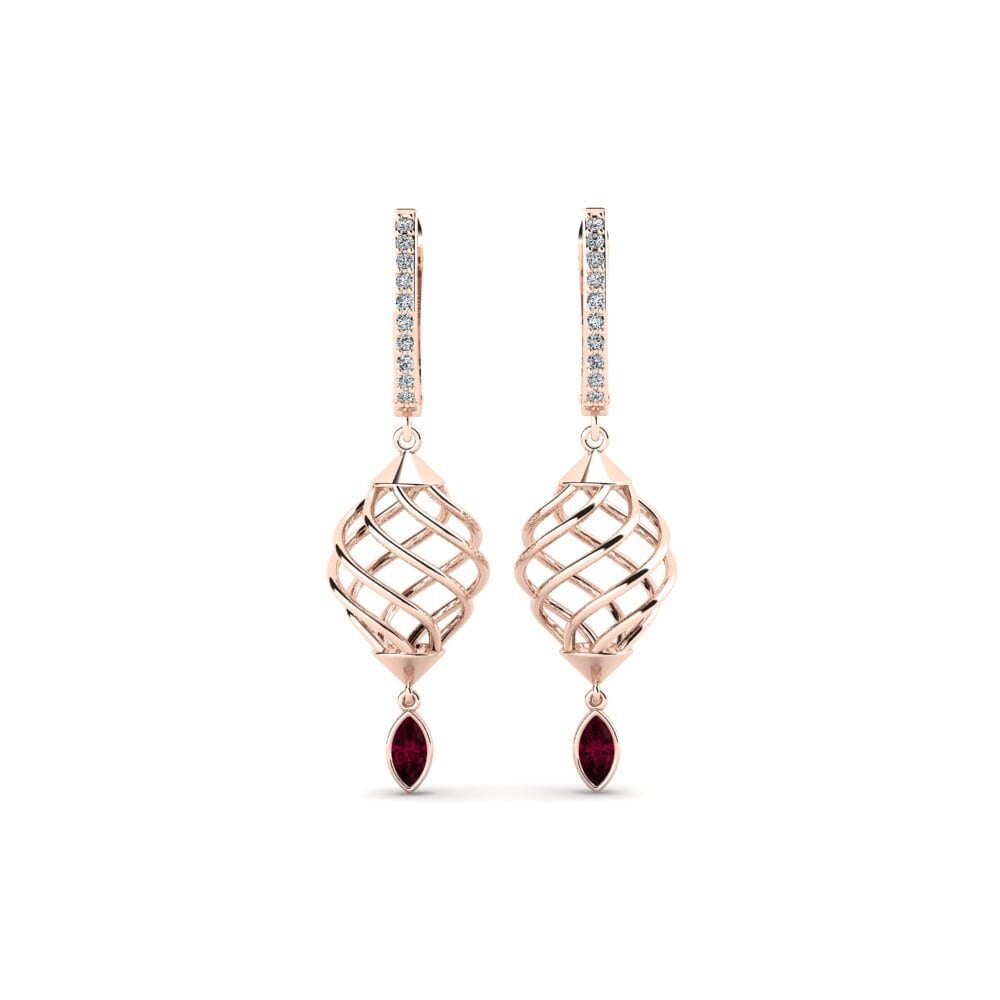 Marquise Rhodolite Garnet Women's Earring Abbey