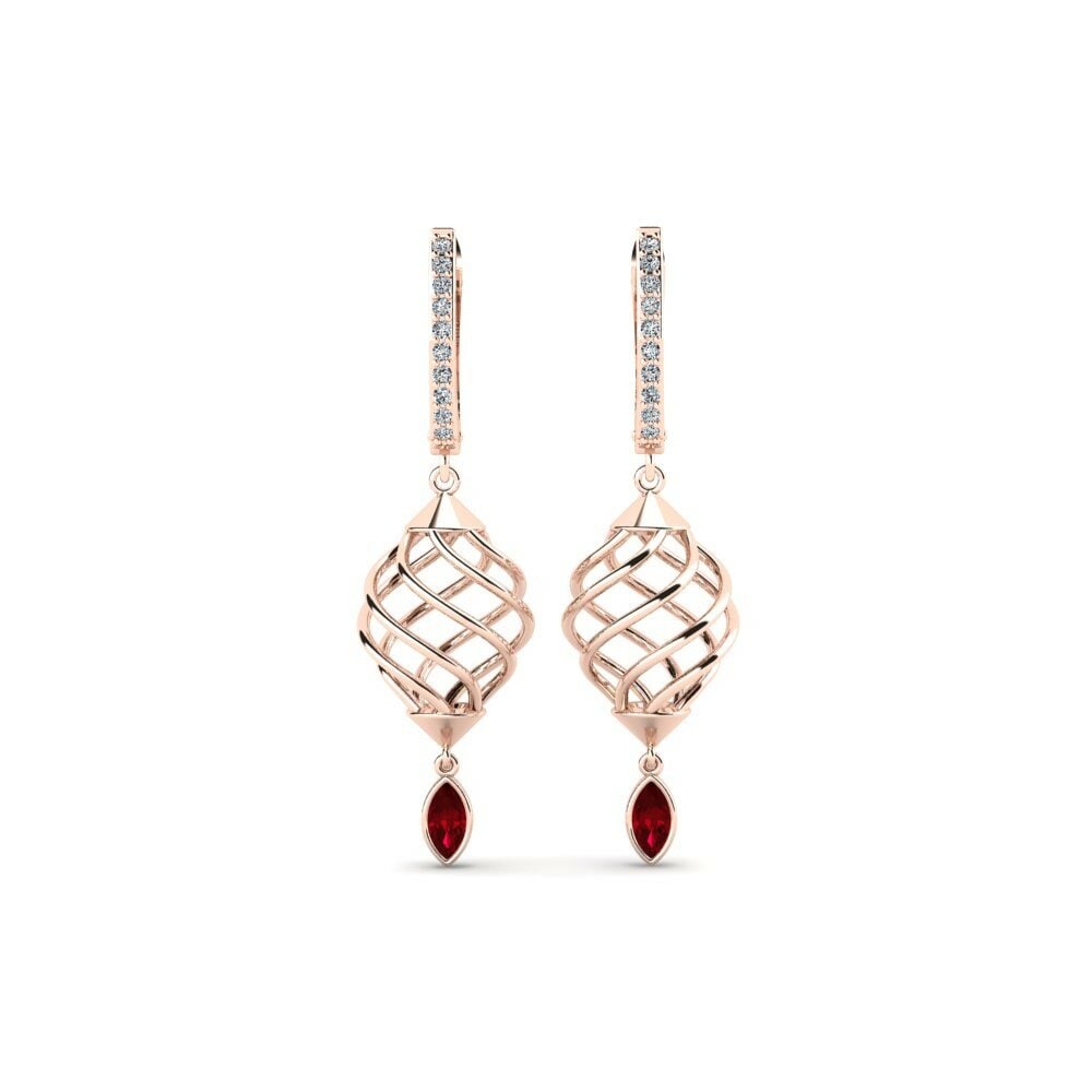 Red Zirconia Women's Earring Abbey