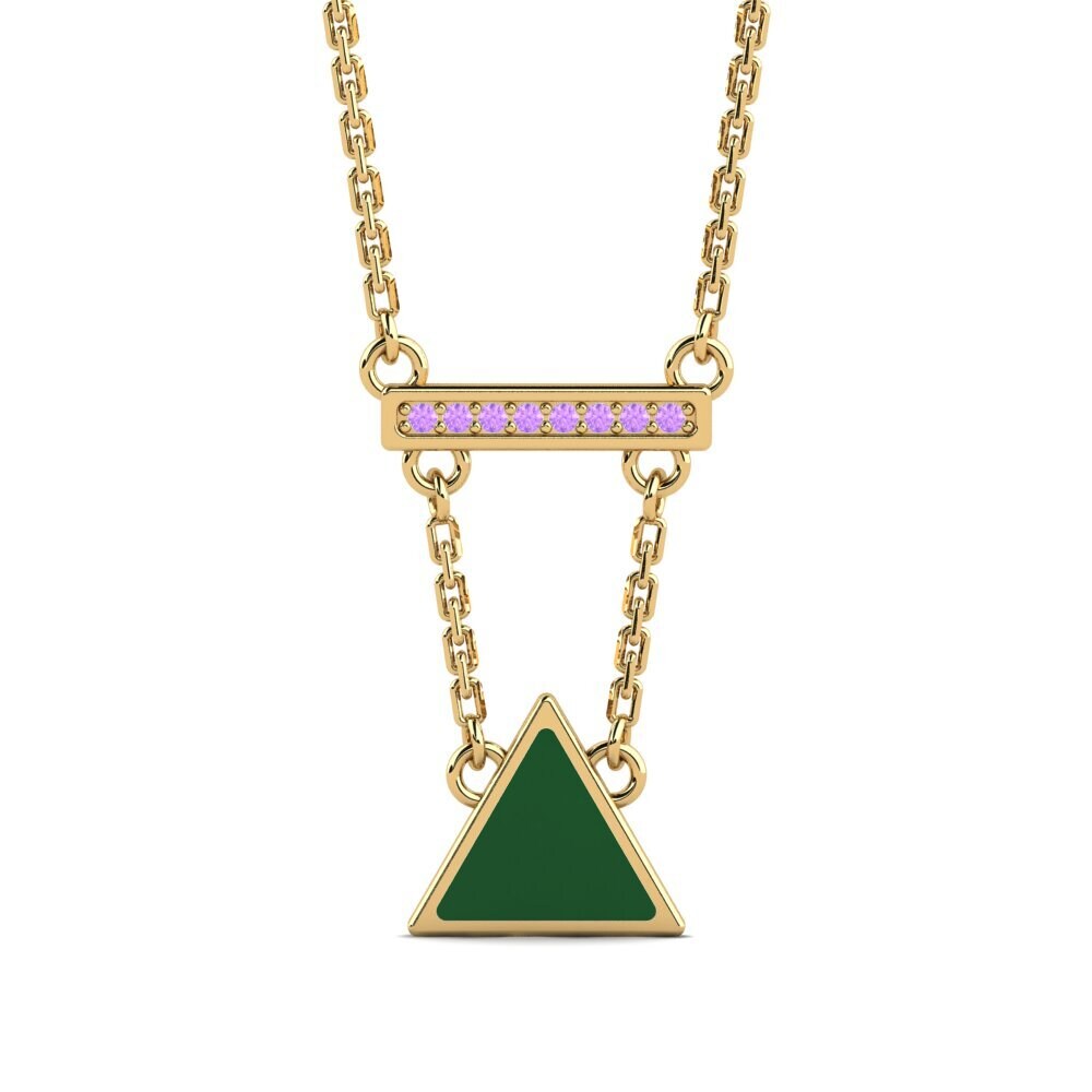 Amethyst Women's Necklace Abeils