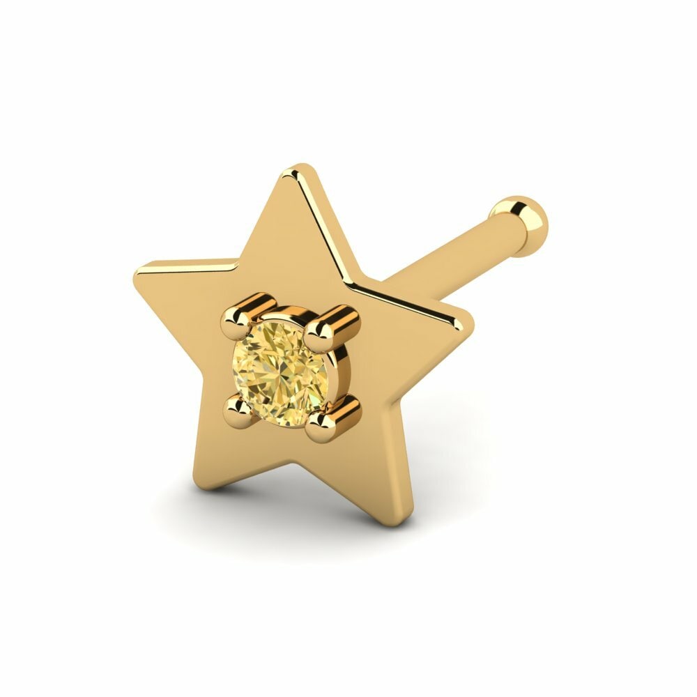 Yellow Diamond Nose Pin Abelfe