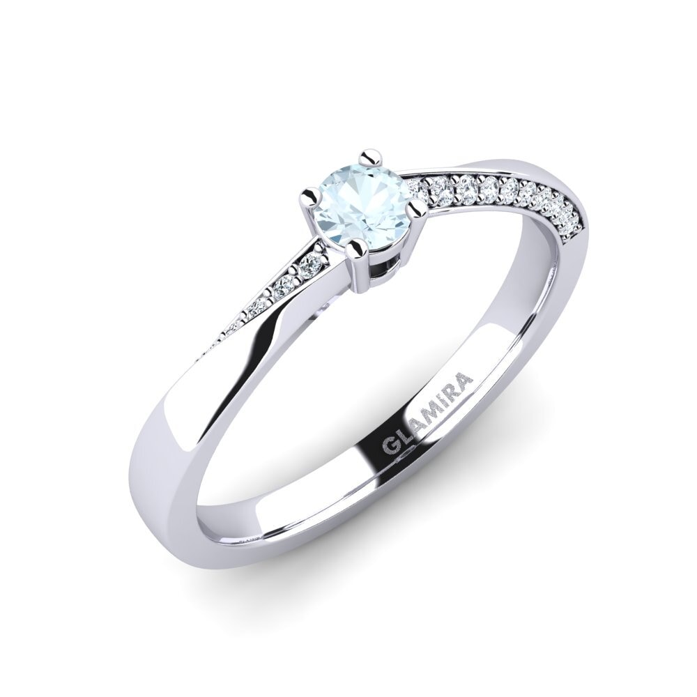 9ct White Gold Engagement Ring Abella 0.16 crt