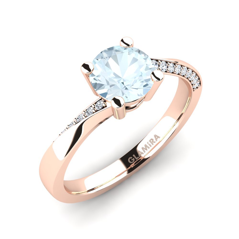 14ct Rose Gold Engagement Ring Abella 1.0 crt