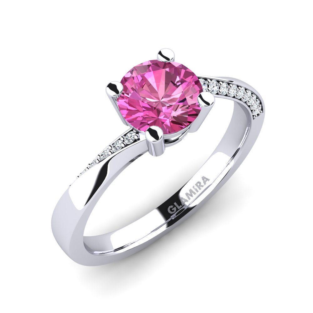 Pink Topaz Engagement Ring Abella 1.0 crt
