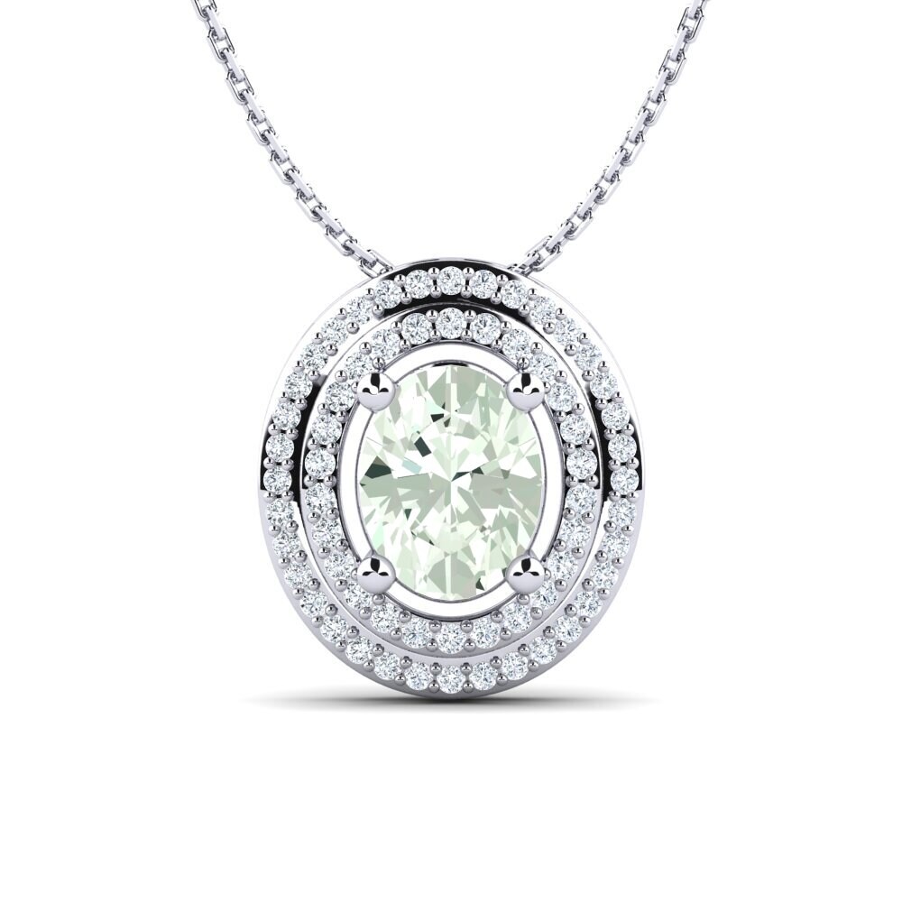 Green Amethyst Women's Pendant Abellone