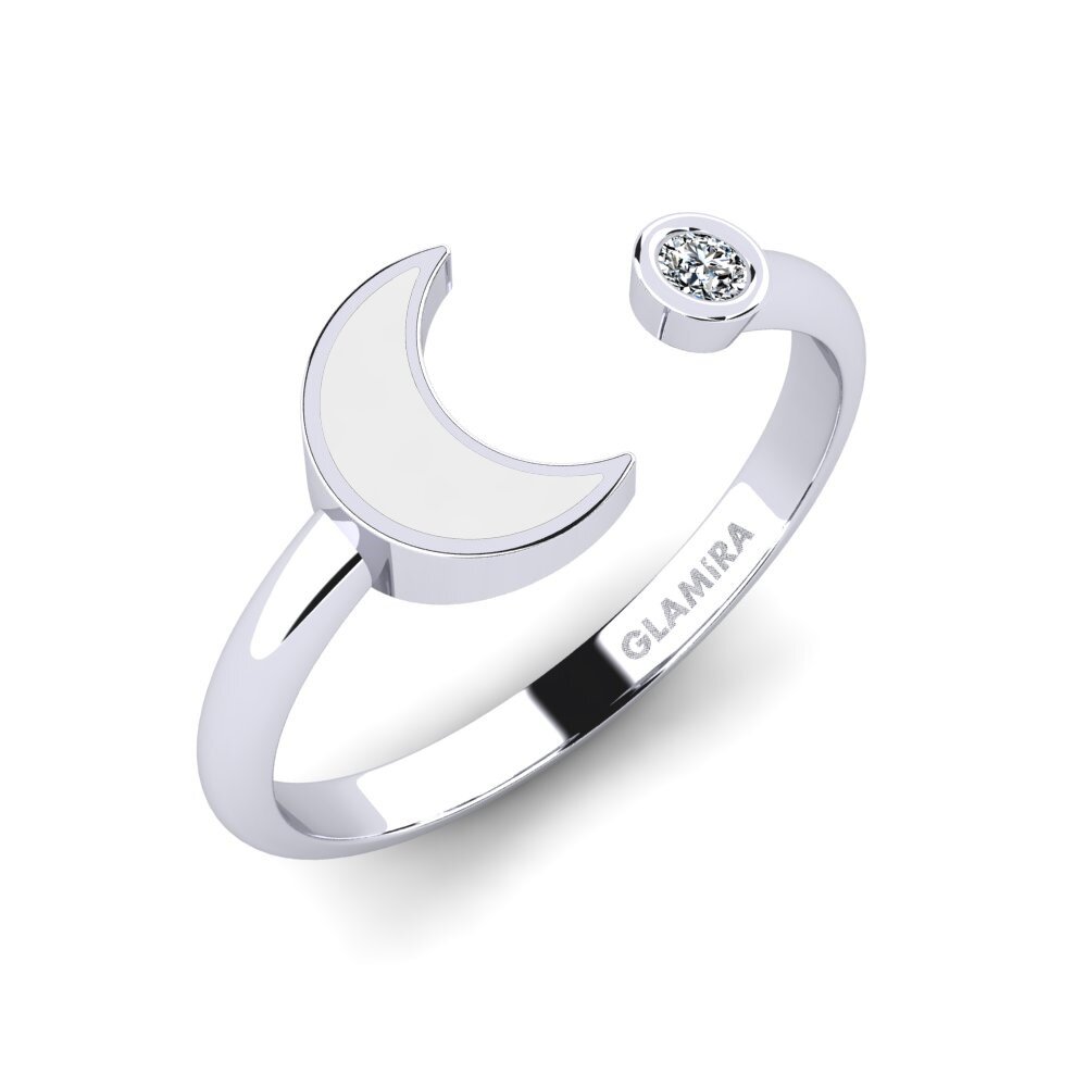 Oro Bianco 750 Anello Abeluie