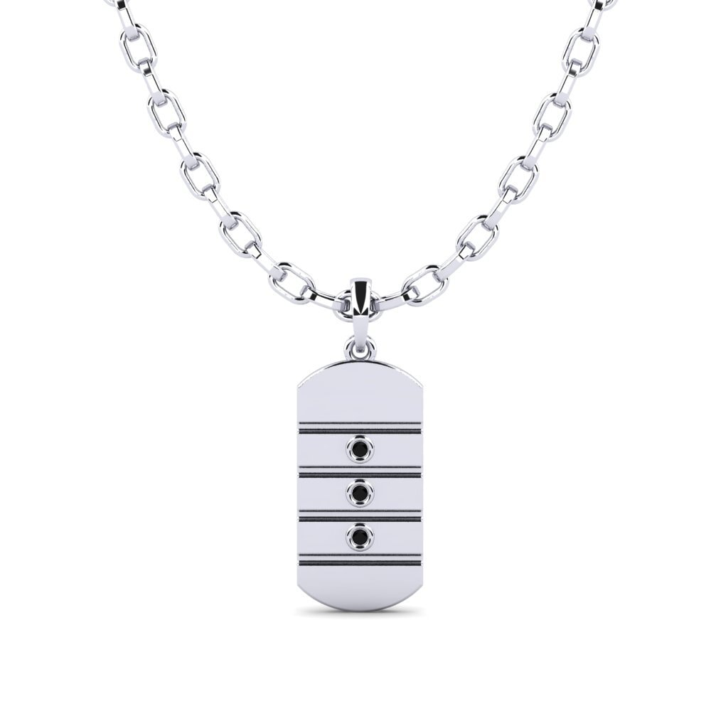 Black Sapphire Men's Pendant Abhay