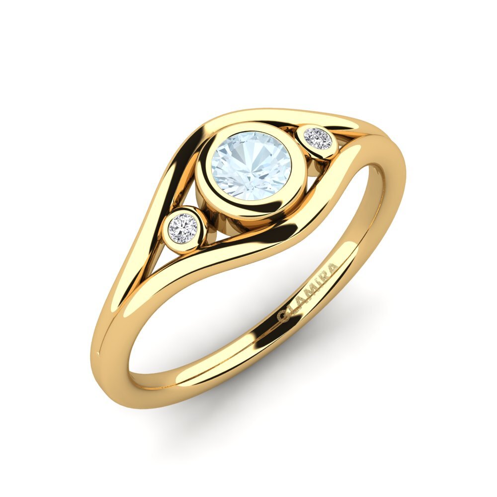 Aquamarine Engagement Ring Abiding