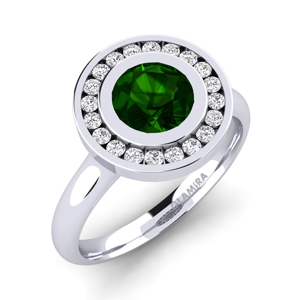 Green Tourmaline Engagement Ring Abigail