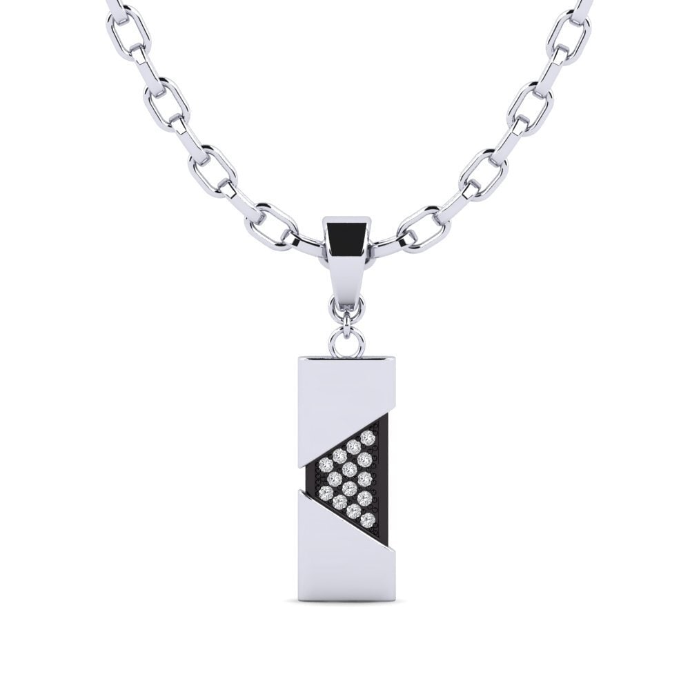 Round Lab Grown Diamond Men's Pendant Abishag