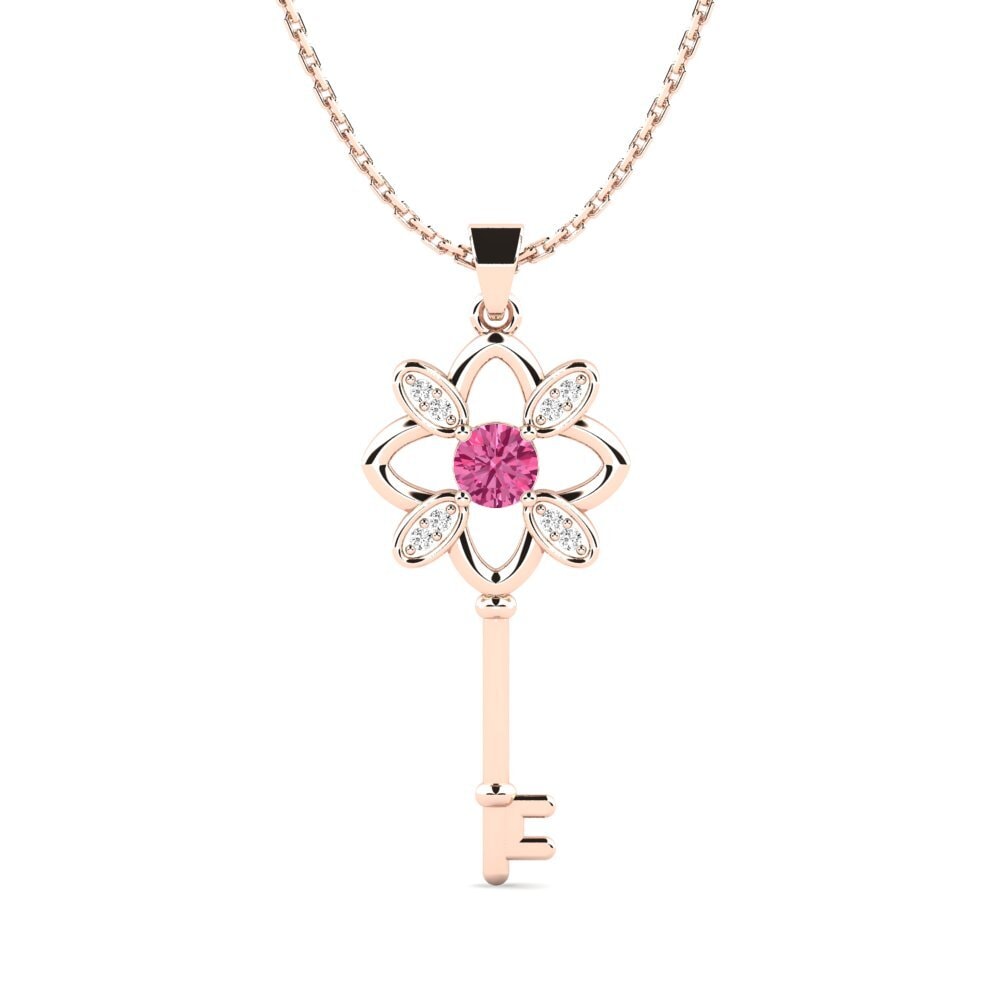 Pink Tourmaline Women's Pendant Abner