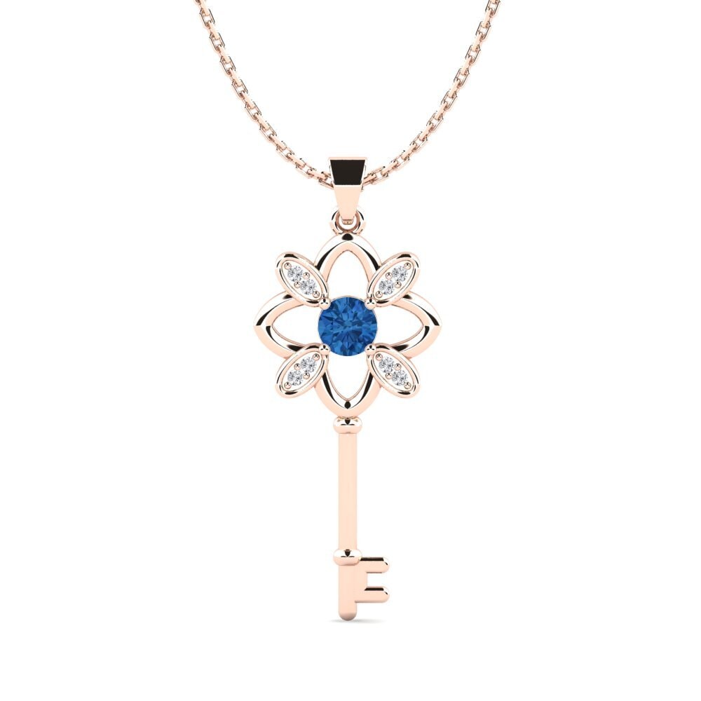 Dark Blue Zirconia Women's Pendant Abner