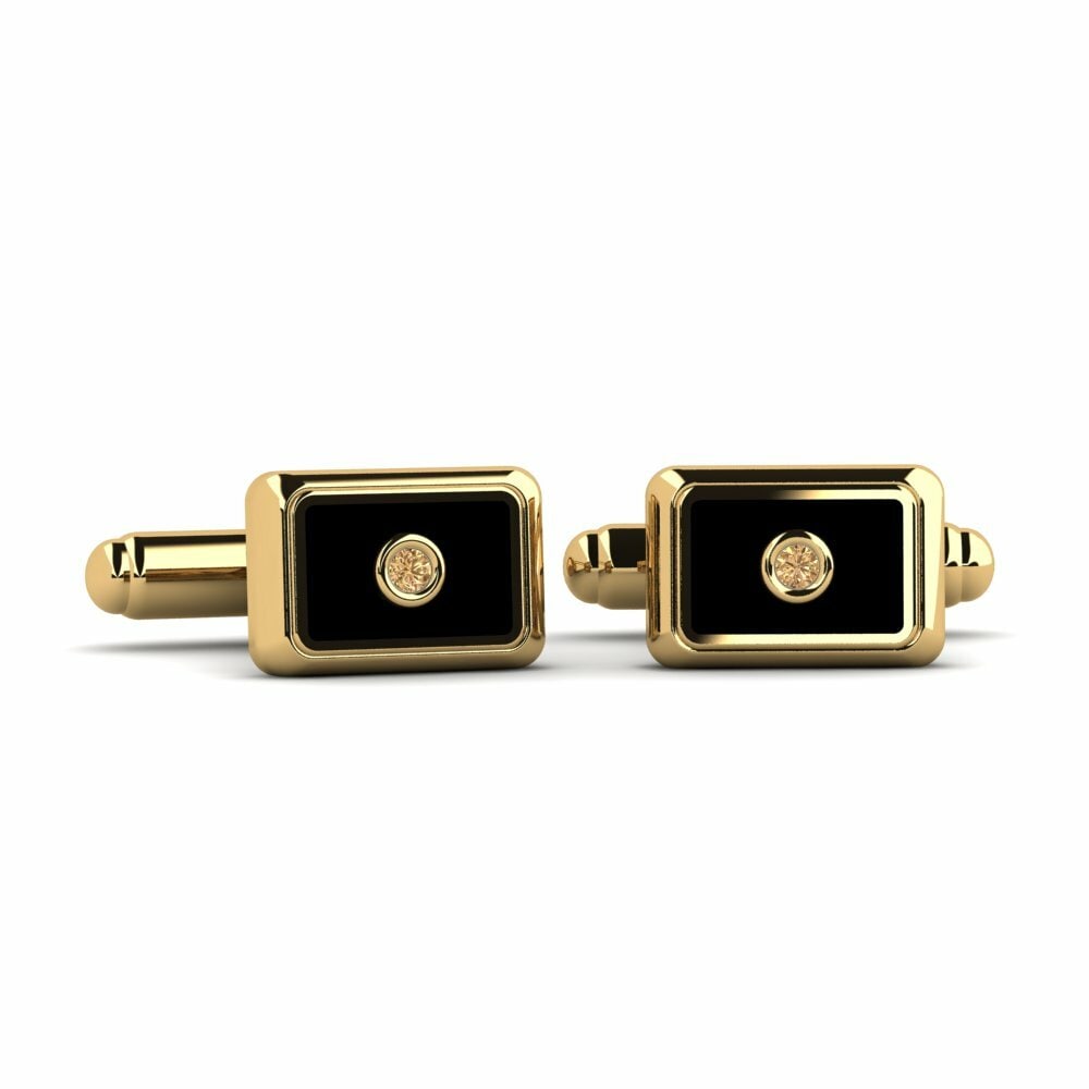 Brown Diamond Cufflink Abordse