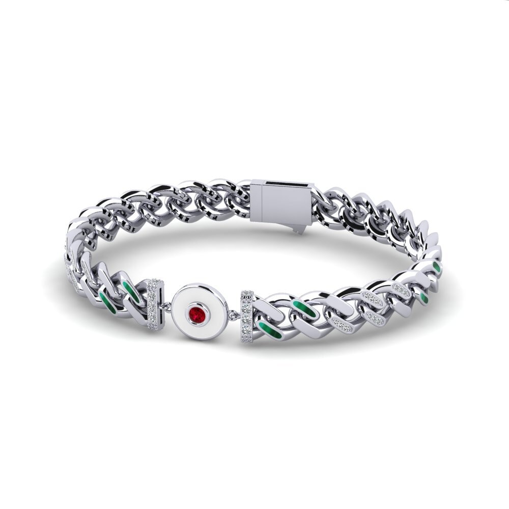 Zircone Rouge Bracelet pour femme Abover