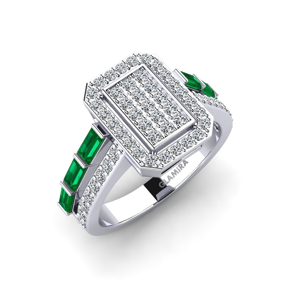 Zircônia Verde Anel Abreuvoire