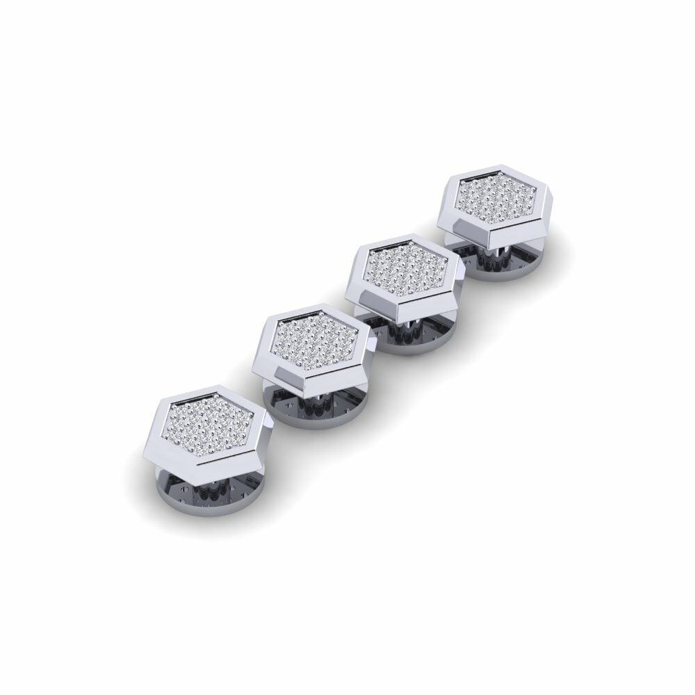 Diamante Esmoquin 4 Botones Abruka