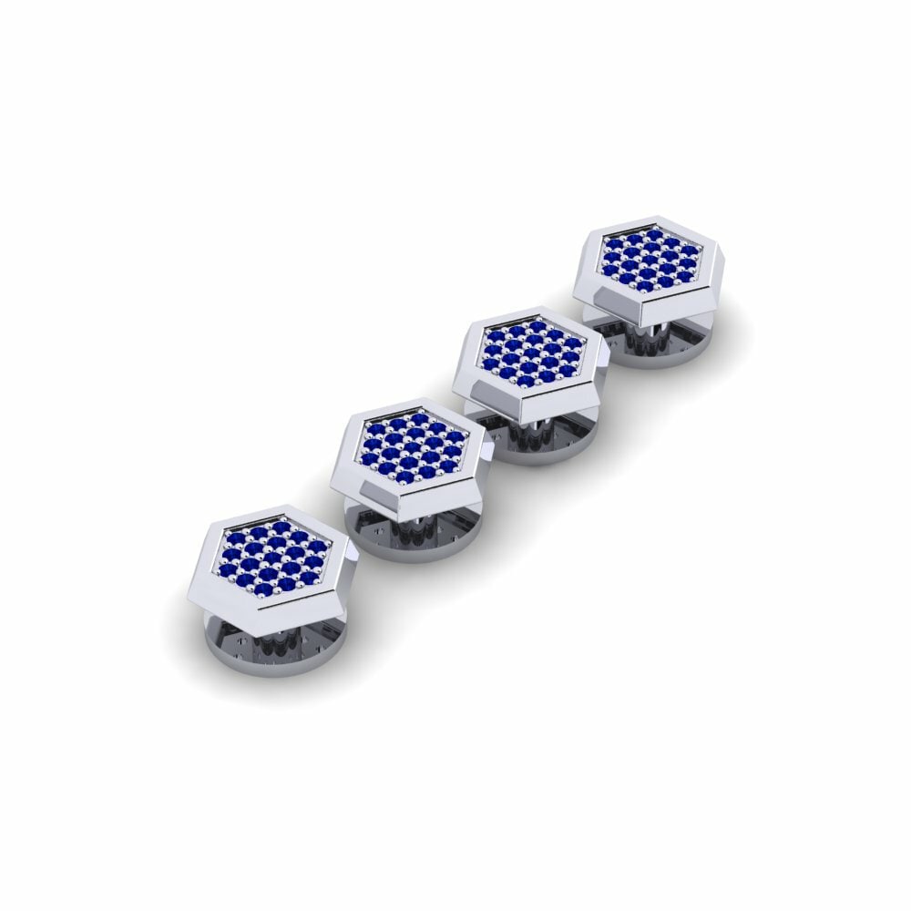 Sapphire Tuxedo 4 Studs Abruka