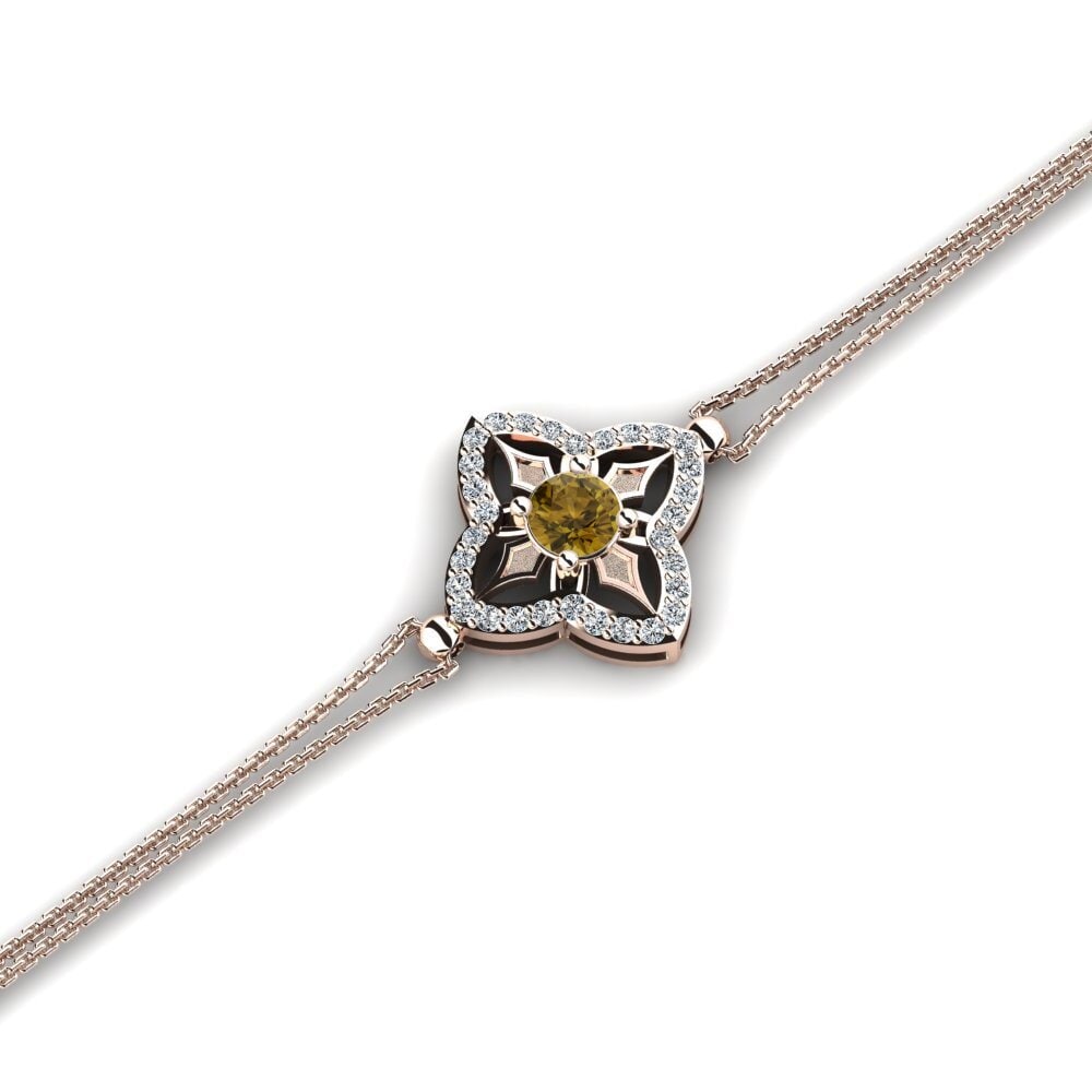Brown Zircon Women's Bracelet Abysse