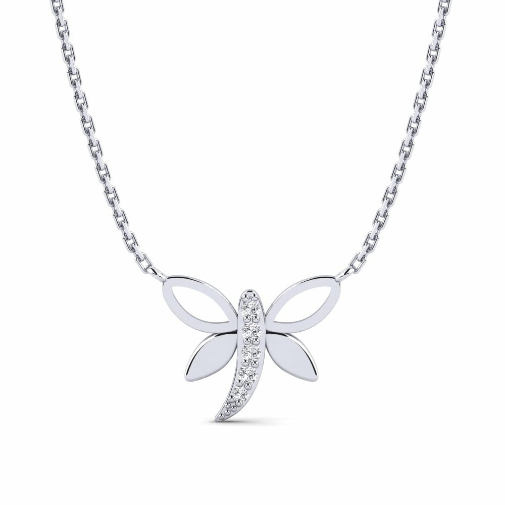 14k White Gold Kid's Necklace Academe