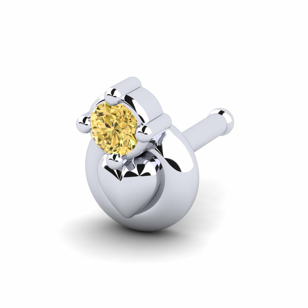 Yellow Diamond Nose Pin Accession