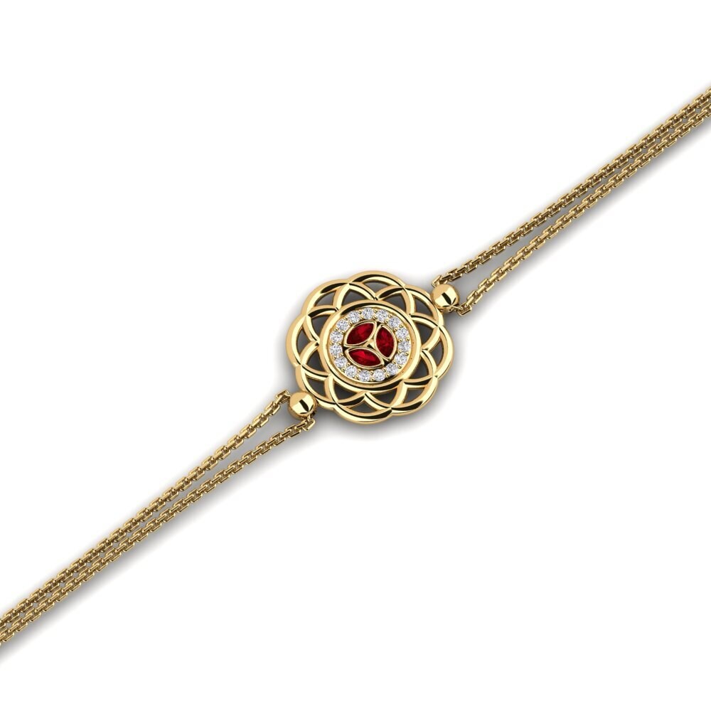 Marquesa Circonita Roja Pulsera de Mujer Accoutrer